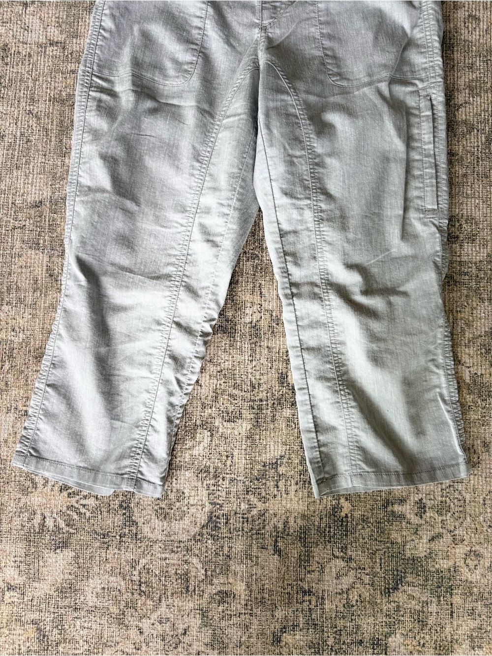 KUHL Cabo Kapri Ash Gray Pants Capri Cropped Lightweight Outdoor Hiking Size 8 - Picture 4 of 11